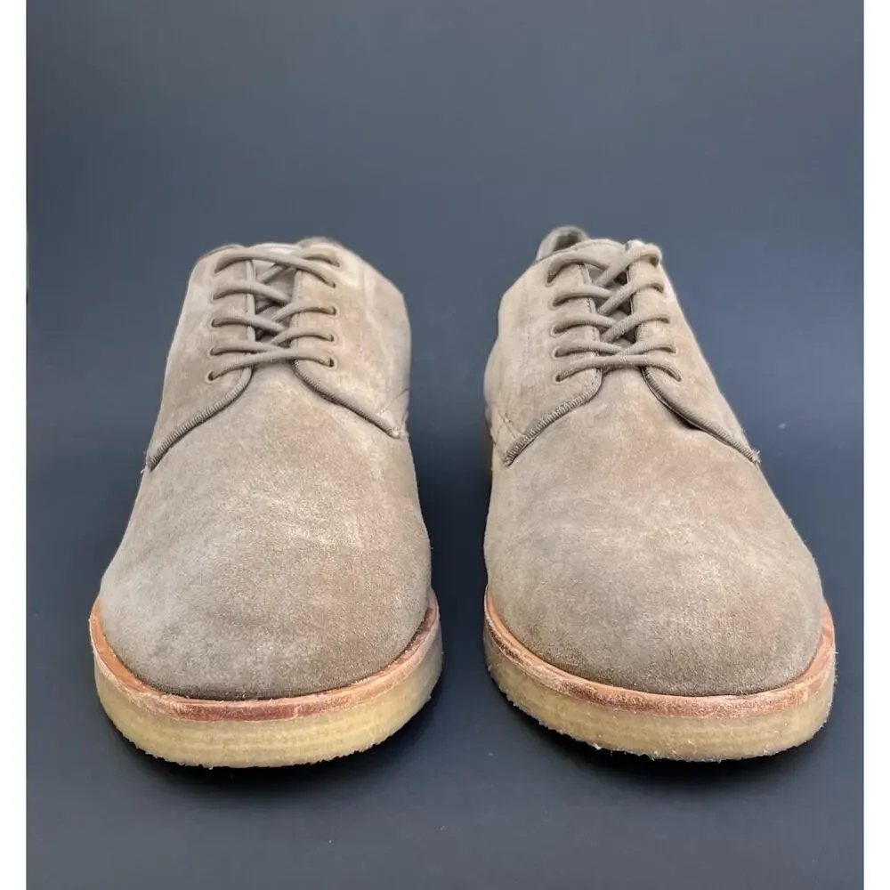 VINCE Westwood Plain Toe Tan Suede Derby Shoes Men’s Size 11 US